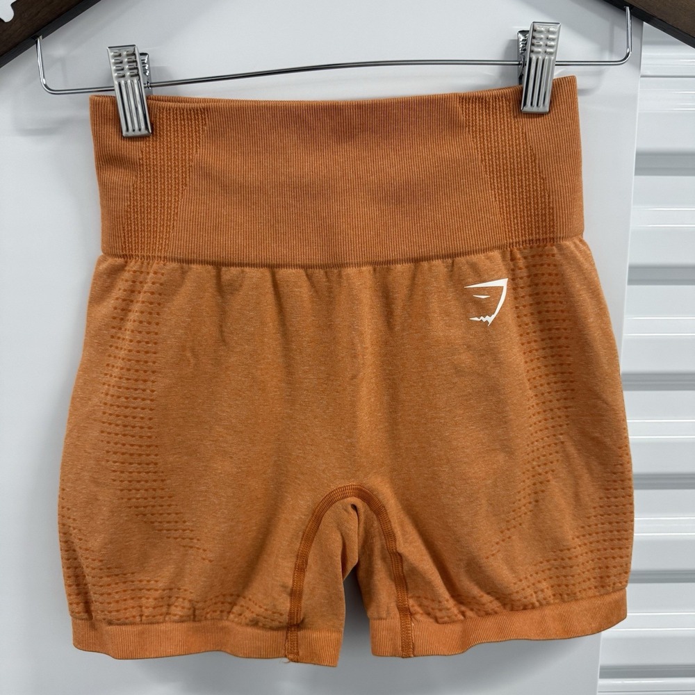Gymshark Vital Seamless 2.0 Shorts Women S Orange High Waist Workout